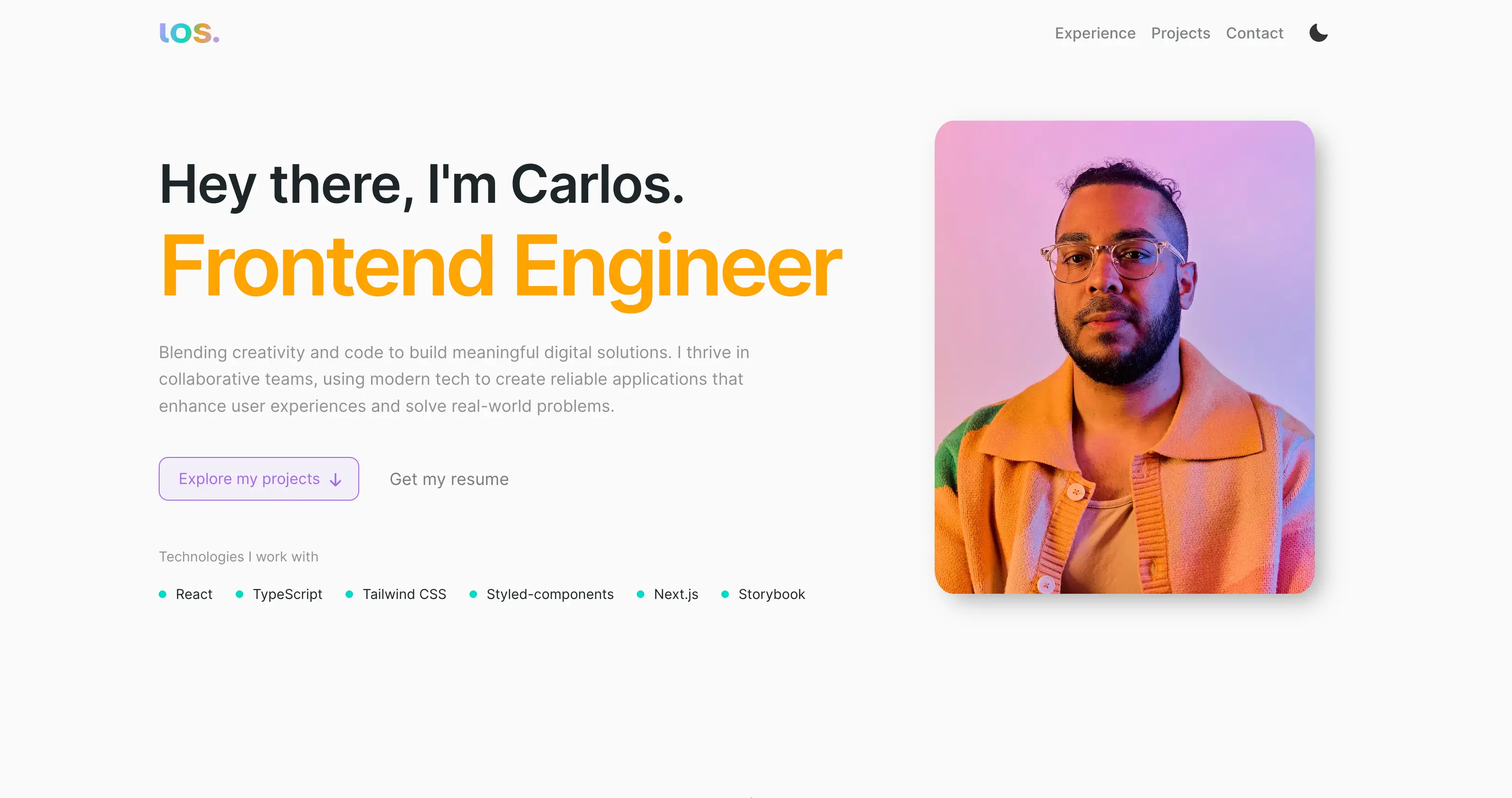Portfolio Website screenshot